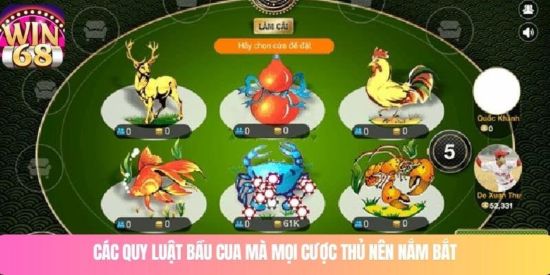 Các quy luật bầu cua mà mọi cược thủ nên nắm bắt