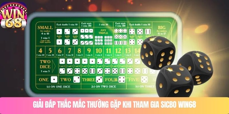 Giải đáp thắc mắc thường gặp khi tham gia Sicbo WIN68