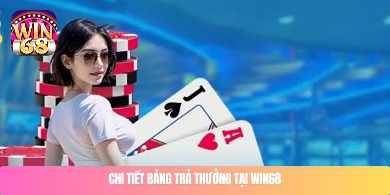 Chi tiết bảng trả thưởng tại WIN68